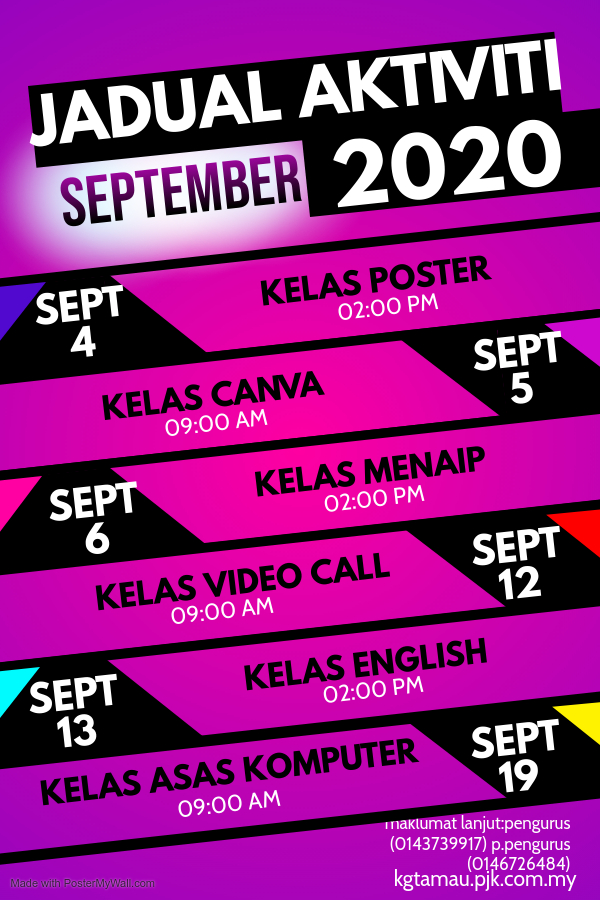 Copy of Upcoming Events Poster Template - Made with PosterMyWall