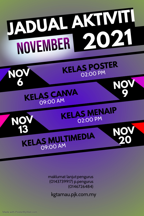 Copy of Upcoming Events Poster Template - Made with PosterMyWall 1